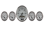 5 PC. GAUGE KIT, 3-3/8" & 2-1/16", GPS SPEEDOMETER, AMERICAN PLATINUM